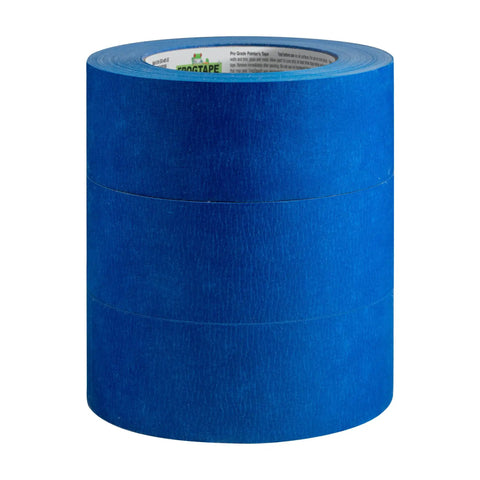 Blue Painters Tape With PaintBlock For Sharp Lines, 2 Inch Wide Painter Tape stacked rolls, medium adhesion