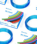 Top Shelf Clear Blue Polyurethane Air Hose Tube 6Mm OD Kink Free Flexible Industrial Grade Tubing 32.8 Feet Long displayed with multiple colors