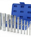 Tap Extractor Set 10 Pcs For Removing Broken Screws And Bolts Tap Bolt Remover Kit With 3 Types Fully Boxed Heavy Duty Tool