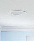 Installed Sixteen Pack 6 Inch Ultra Thin Canless LED Recessed Light With Junction Box 2700K To 5000K in ceiling