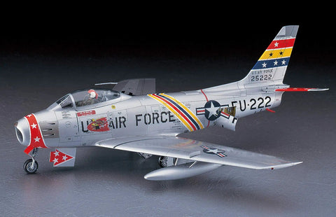 F-86F-30 Sabre 1/48 Scale Jet Fighter Model Kit With Pilot Figure Openable Canopy Decals Multiple USAF Variants 93 Parts