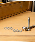 Stainless Steel Split Lock Washer Kit, 100 Pieces, Heavy Duty Washers for Bolts and Screws, Marine Grade And Vibration Resistant, Silver Spring Lock Washers for Car Assembly And Industrial Use on bolts