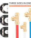 GIANNEER Push Fittings Removal Tool Three Size Disconnect Tongs One Half Inch Three Quarter Inch One Inch For PEX Copper CPVC