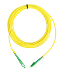 LC APC To SC APC Single Mode Fiber Optic Patch Cord Simplex 9/125 OS1 3.0mm LSZH Yellow Cable