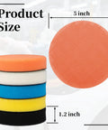Next Level Five Inch Buffing And Polishing Cutting Pads Premium Open Cell Foam Sponge Pads For Paint Correction size 5 inch and 1.2 inch thick