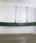 Heavy Duty Elite Canoe Hoist With Easy Lift Garage Pulley System for Overhead Storage Holds 150 Lbs Fits 12 Foot Ceilings