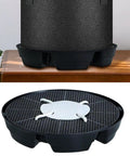 Automatic Irrigation Planter Base Pro Grade With Self Watering Pot Tray System for indoor and outdoor use shown empty
