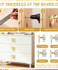 Installation guide for Solid Choice Bow Cabinet Handles For Dressers And Bedroom Closets Set Of Four Warm Gold Finish Drawer Pulls.