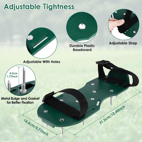 Spiked Lawn Aerator Shoes With Adjustable Straps For Easy Yard Aeration Do It Yourself Dope Garden Tool Reusable Plastic Sandals