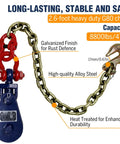 Beefed Up Heavy Duty 4 Ton Snatch Block With Chain For Tow Trucks And Recovery, 4.5 Inch Sheave For One Half Inch Wire Rope, Swivel Shackle, Snatch Block Pulley For Towing And Car Carrier Applications, galvanized chain and shackle