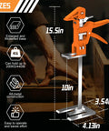 Heavy Duty Arm Jack Lifter 2 Pack Made From Tough Stainless Steel And Aluminum Alloy Handles, 15.5in tall, 440 lbs capacity.