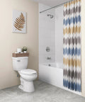 Heavy Duty 22 Inch Abs Cable Drain With Trim In Brushed Nickel For Commercial And Residential Plumbing Jobs Featuring Rock Solid Rust Protection And A Sleek Finish Built For Everyday Grit While Looking Damn Sharp in modern bathroom setting with toilet and tub.