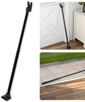 3 In 1 Door Security Bar And Barricade For Home Defense And Travel Heavy Duty Adjustable Iron Door Stopper For Hinged And Sliding Doors