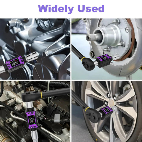 Half Inch Digital Torque Adapter Slim Electronic Torque Wrench Converter For Tight Engine Bays And Confined Spaces, 4 To 200 Nm