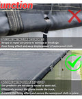 Easy Off Aluminum Tarp Stop Upright Kit With Clevis Pins For Truckin Hauling, 6 Tarp Stops And 12 Pins, Heavy Duty Aluminum Tarp Clamps To Secure Waterproof Cloth, Quick Install For Safer Load Protection on truck tarp
