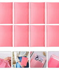 Pink Bubble Mailer Envelopes 11x15 Plus 4 Inch Padding Self Sealing Shipping Bags, thick shockproof pouches, 100 pack