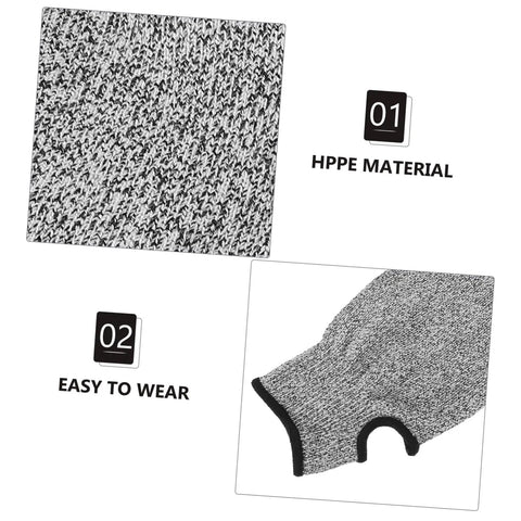 Tough As Nails Cut Resistant Arm Sleeve And Rip Proof Forearm Guard For Men And Women One Size Fits All Tear Resistant Safety Wear For Heavy Duty Yard Or Garage Grind showing HPPE material and easy wear design.
