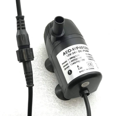 Brushless submersible pump from 10W Solar Water Pump Kit With 18V Panel For Fish Pond And Fountain, DC motor with cable.