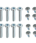 Inline Skate Axles Eight Pack Beefed Up 36mm Replacement Nuts And Bolts Kit For Roller Skates And Inline Hockey Shoes