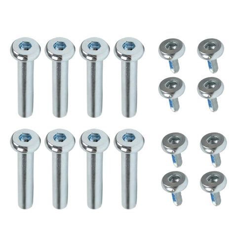 Inline Skate Axles Eight Pack Beefed Up 36mm Replacement Nuts And Bolts Kit For Roller Skates And Inline Hockey Shoes