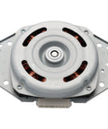 Model Specific Dishwasher Circulation Motor Replacement For 4681ED1004B And 4681ED1004D Not Universal Compatible With Related Part Numbers AP5325099 EA3579321 AH3579321 PS3579321 Delivers Strong Water Flow And Quieter Wash in silver mount, top view
