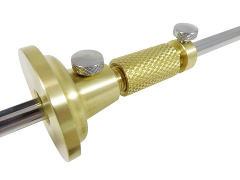 Rock Solid Brass Wheel Marking Cutting Gauge For Woodworking Pros Draw Spot On Lines With Knurled Micro Adjuster And Two Spare Round Cutters For Perfect Fit Projects