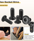 Barrel Nuts And Flat Head Screws With Wrench M8 1 25 By 55 20 Pcs Galvanized Furniture Hardware Set for assembly shown