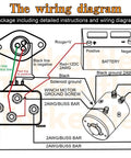 Wiring diagram for 12V Winch Corded Hand Controller Remote Kit for ATV and UTV Winches includes remote wiring and socket.