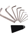 Hard Working L Shape Hex Key Wrench Set With 9 Common Sizes For Cars Furniture And Equipment Chamfered Edges For A Snug Fit And Less Wear