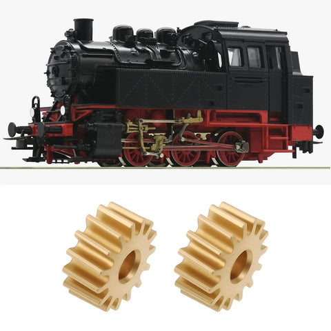 Two Pack 1 To 87 HO Scale Worm Gear Set With 15 Teeth 0.2 Module And 1mm Worm for Model Railroad Engine and RC Builds