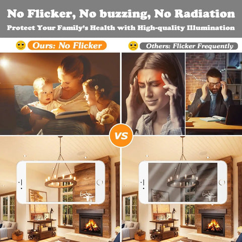 LED Candelabra Bulbs 40W Equivalent Dimmable 2700K Warm White Clear T6 Vintage Filament 4W 400lm E12 Small Bulbs for Chandeliers and Ceiling Fans Tubular T25 Style Cozy Glow That Pairs with Lutron and Other Dimmers 6 Pack