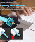 Electric Hot Wire Foam Cutter Pen 10cm For Styrofoam Board With Stand And Adapter Safe Non-Slip Hand Craft Art Tool For White Foam Cutting Projects Easy To Use in use with low-density white foam.
