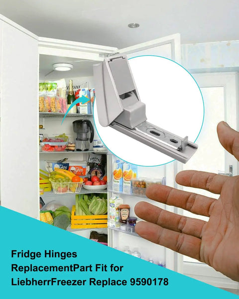 Fridge Door Hinge Replacement Kit For Liebherr Freezers Stainless Steel Repair Part Fits Cbnes385622z Cbnes385720f