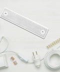 Photoelectric Sensor Reflector Rectangle for Industrial Automation Pro Grade Positioning, Compact White Plastic Panel with mounting holes