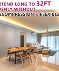 Interior space with COB LED Strip Light Warm White 3000K High Density Tape Light installed on ceiling, 32ft extension shown.