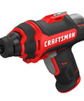 Heavy Duty Compact Cordless Screwdriver Kit With Built In Led Work Light And Magnetic Nose For No Sweat Home Repairs Grab And Go Tool Set Includes Rechargeable Battery And Eight Quick Change Bits Solid Build Ready To Roll close-up of the red cordless screwdriver with a rotating bit tray.