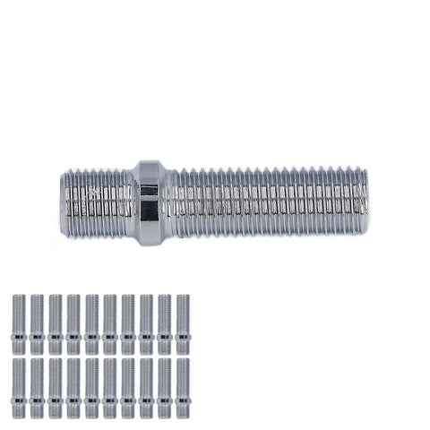 Check Out These 20 Pcs Yscryptoline Wheel Conversion Studs With 50mm Length And Strong Zinc Coated Steel For Solid Fitment On European Cars And Trucks Plus M12*1.5 Threads For Easy Swap Of Aftermarket Rims Without Worrying About Safety., zinc steel wheel conversion studs 50mm M12x1.5