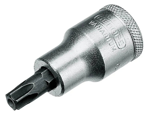 Close-up of a socket tool from 40 Piece One Half Inch Drive Socket And Spanner Set Pro Grade With Dual Color Foam Tool Module
