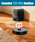 Self Emptying Robot Vacuum And Mop With 8000 Pa Suction LiDAR Mapping 75 Day Hands Free Capacity No Go Zones 150 Minute