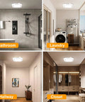 Battery Powered Motion Sensor Ceiling Light 180 Lm 6000K Cool White 48 LED Wireless Closet Lights in Bathroom, Laundry, Hallway, Closet
