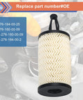 Two Pack Engine Oil Filter Set For Mercedes Benz C Class CLS E Class CLE S ML SL Series Replaces 2761800009 product view