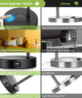 Set Of 2 Industrial Wireless Charging Desk Lamps With 3 Way Touch Control, USB Port, comparison of features highlighting advantages.