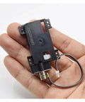Hand holding 30mm Stroke Linear Actuator with 2 Phase 4 Wire Planetary Gear Stepper Motor for Precision 6mm Travel