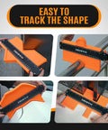 Contour Gauge With Lock Dual Size 5 Inch And 10 Inch Profile Duplicator for shaping tiles and woodworking