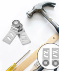 Top Shelf 4 Pc Stainless Steel Bearing Pulleys For Sliding Wardrobe Doors With 23 mm Axle on white background with tools.