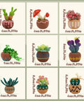 9 Piece Succulent Needle Felting Kit For Beginners With Wool Roving, Felting Pad, Needles, And Step By Step Instructions For DIY Craft And Home Decor Today showing nine felted succulent plants