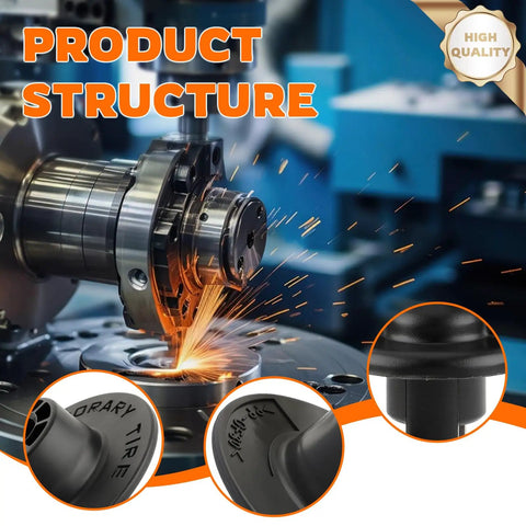 Spare Tire Bolt Adapter And Mounting Screw 74652-SDA-003 For Honda Accord Civic 2003-2021 shown in machining process.