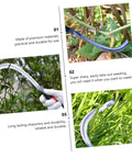 Effortless Mowing Sickle Set For Weeding And Harvesting Rugged Hand Tool in use cutting through plants and grass