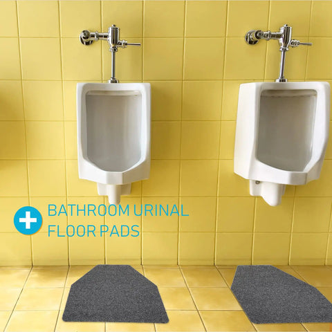 15 Pack Urinal Mats For Men Non Slip Urinal Floor Mats For Commercial Use Highly Absorbent Waterproof Backing in restroom