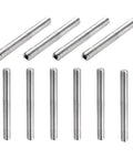 Ten Pack M6 1 X 60mm Grub Screws Built For Locking Down Fixtures Heavy Duty 304 Stainless Cup Point Allen Head With Internal Hex Drive For Bathroom Fixtures Furniture Diy Projects And General Home Improvement. Visible are ten silver grub screws side by side against a white background.